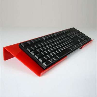 Customize  Red Z Shape Acrylic Keyboard Display Rack Wholesale